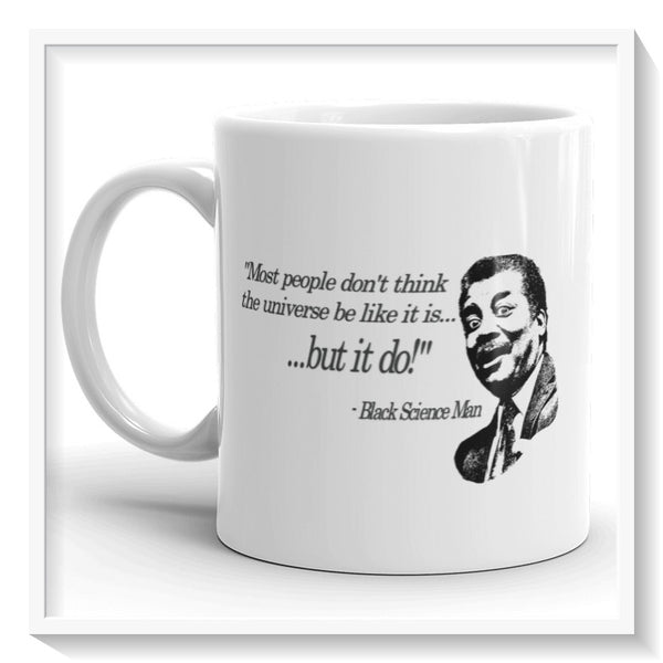 "Most People Don't Think" | Neil DeGrasse Tyson Fake Quote Coffee Cup